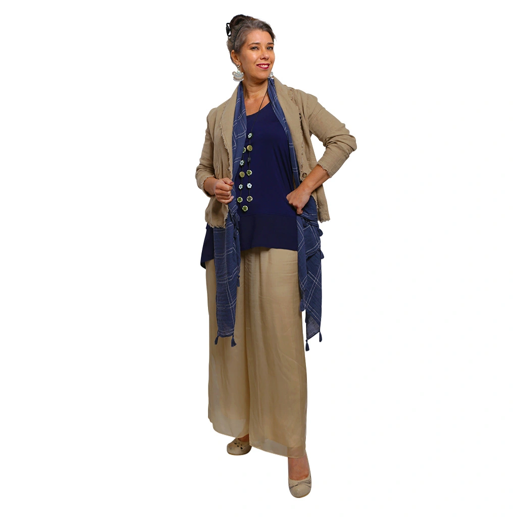 Camel Linen Blazer